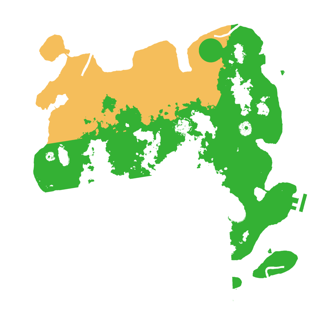Biome Rust Map: Procedural Map, Size: 3500, Seed: 654456