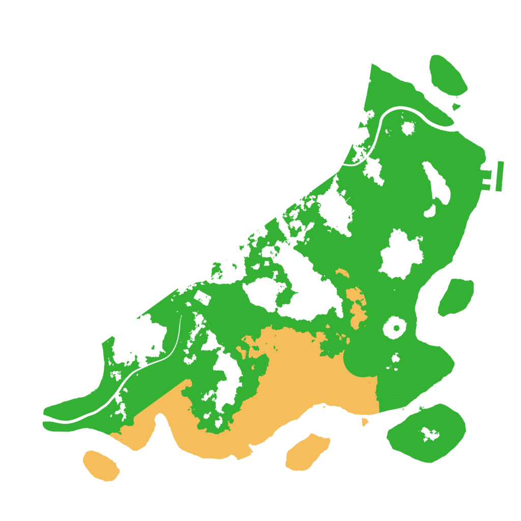 Biome Rust Map: Procedural Map, Size: 3500, Seed: 396929950