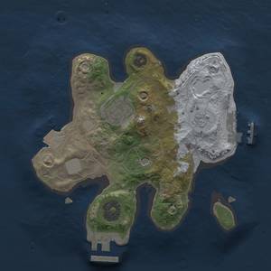 Thumbnail Rust Map: Procedural Map, Size: 2000, Seed: 1199737628, 8 Monuments