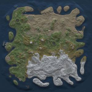 Thumbnail Rust Map: Procedural Map, Size: 4650, Seed: 9500, 19 Monuments