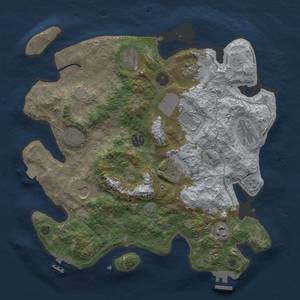 Thumbnail Rust Map: Procedural Map, Size: 3500, Seed: 487697506, 18 Monuments