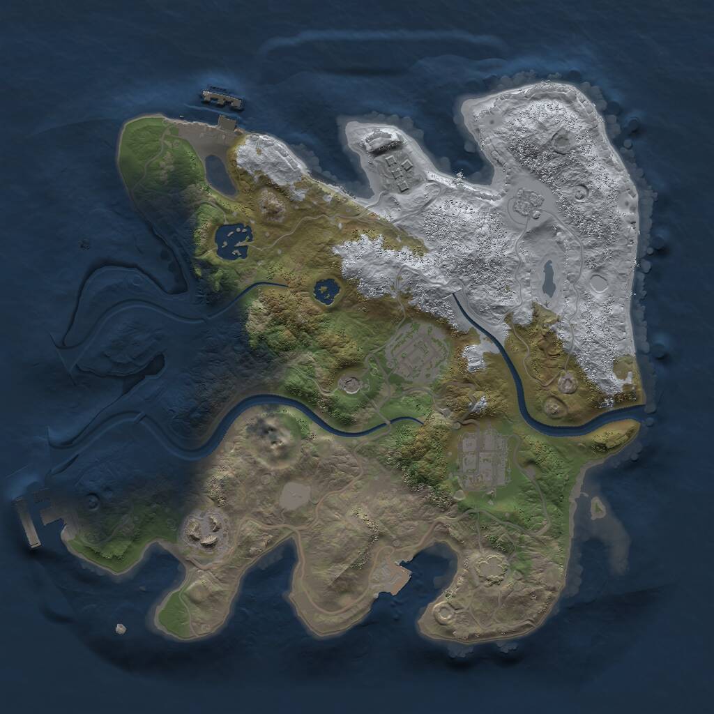 Rust Map: Procedural Map, Size: 2800, Seed: 12131213, 11 Monuments