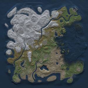 Thumbnail Rust Map: Procedural Map, Size: 4500, Seed: 9844010, 15 Monuments