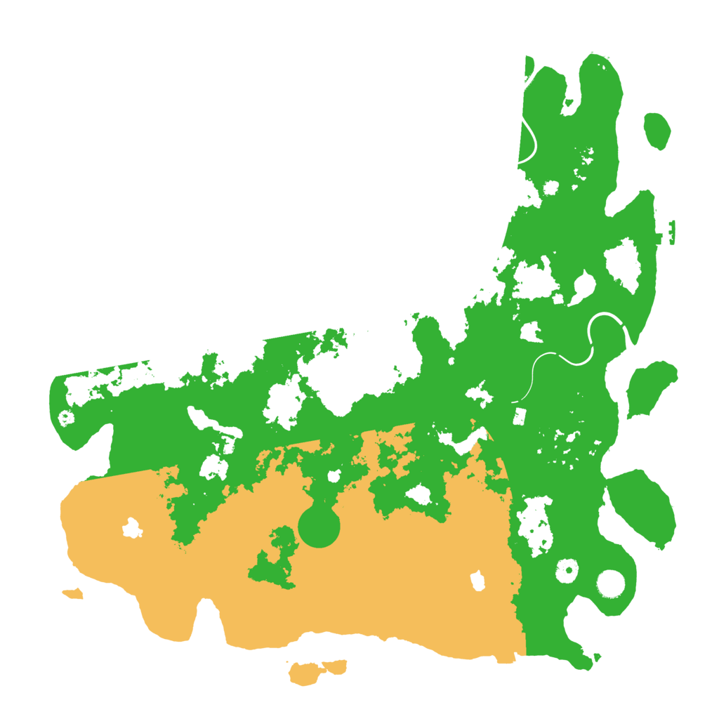 Biome Rust Map: Procedural Map, Size: 4500, Seed: 598943272