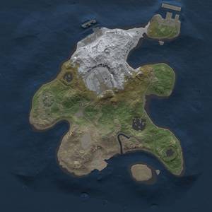 Thumbnail Rust Map: Procedural Map, Size: 2200, Seed: 1095220279, 8 Monuments