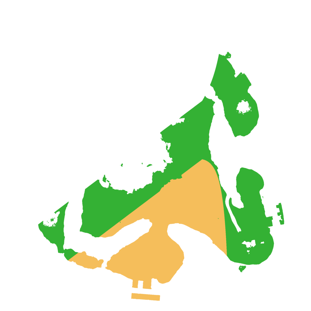 Biome Rust Map: Procedural Map, Size: 2200, Seed: 1381021974