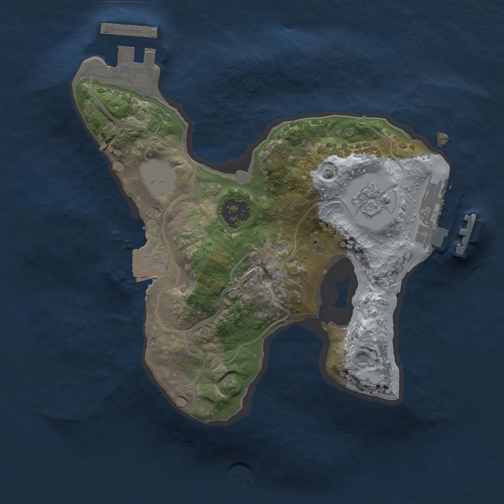 Rust Map: Procedural Map, Size: 1800, Seed: 1495858156, 6 Monuments