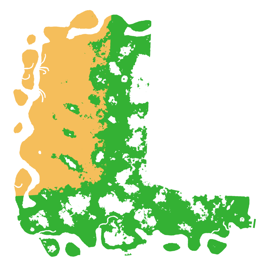 Biome Rust Map: Procedural Map, Size: 6000, Seed: 523542