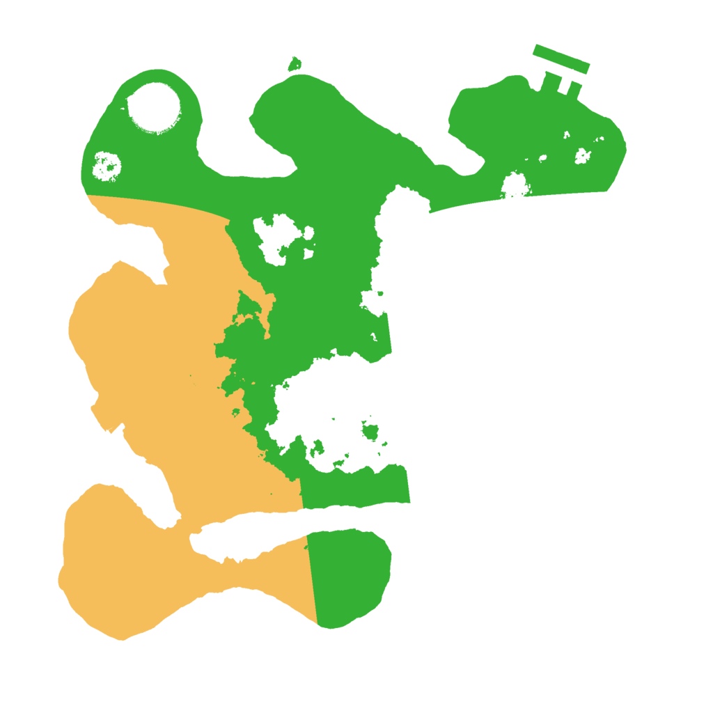 Biome Rust Map: Procedural Map, Size: 2500, Seed: 850545057