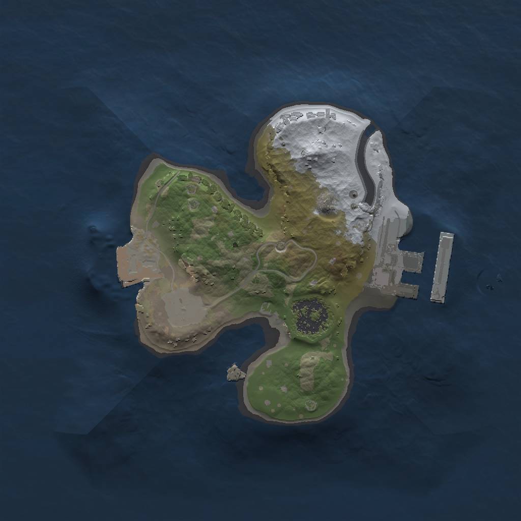 Rust Map: Procedural Map, Size: 1500, Seed: 430257977, 4 Monuments