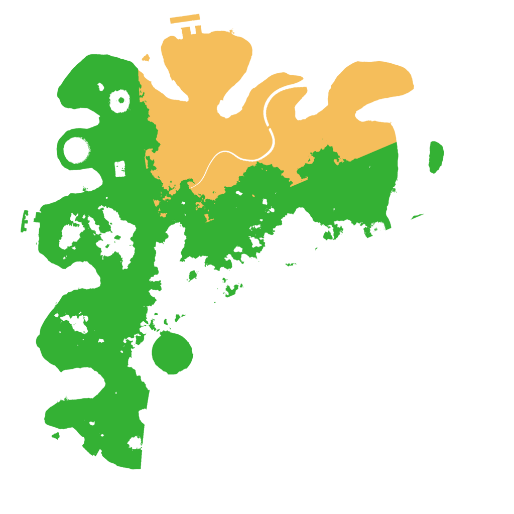 Biome Rust Map: Procedural Map, Size: 3500, Seed: 21351