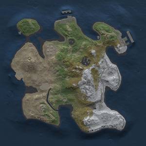 Thumbnail Rust Map: Procedural Map, Size: 2400, Seed: 240820, 10 Monuments