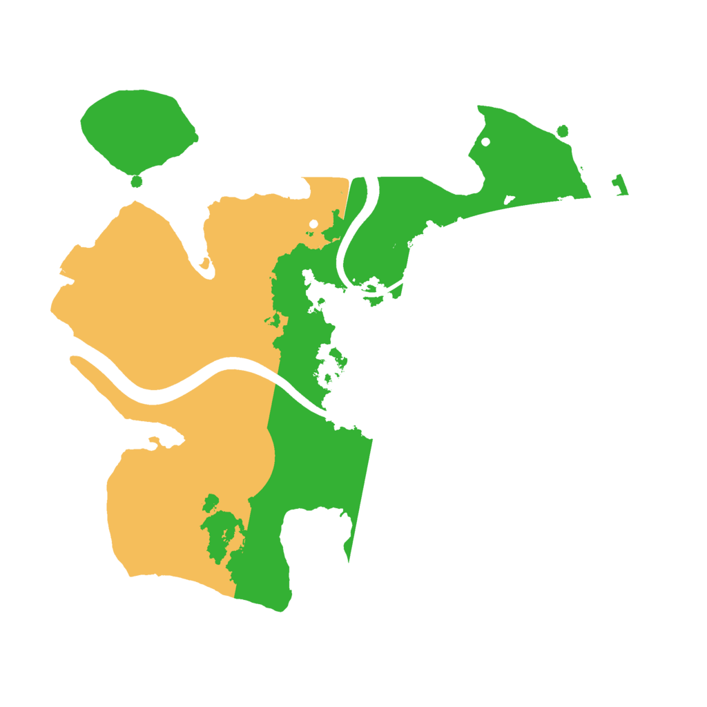 Biome Rust Map: Procedural Map, Size: 2400, Seed: 240820