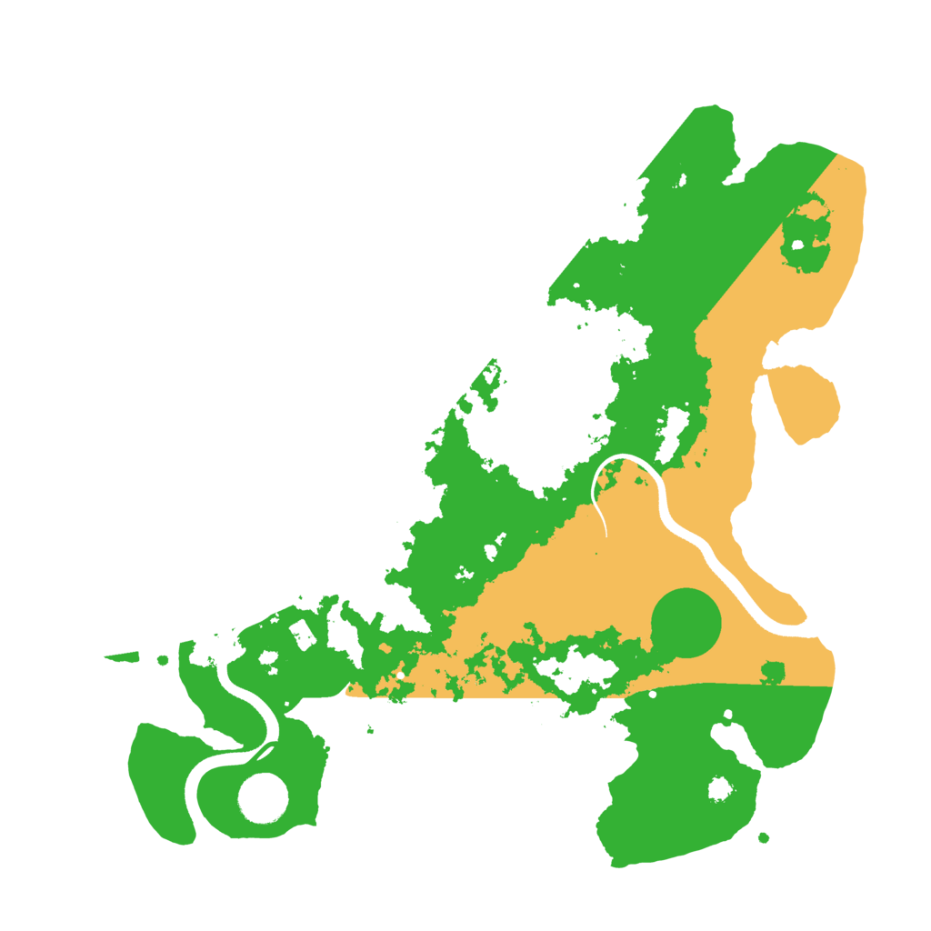Biome Rust Map: Procedural Map, Size: 3500, Seed: 528012125