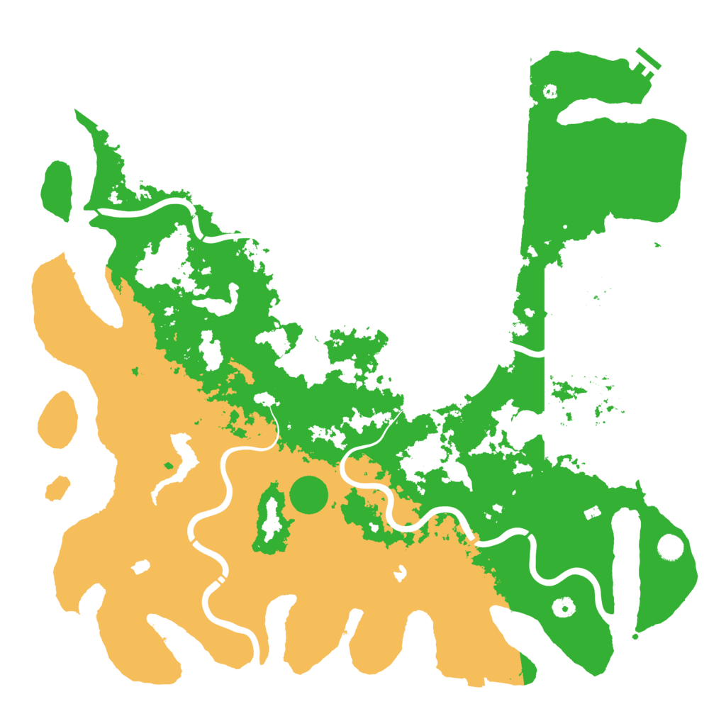 Biome Rust Map: Procedural Map, Size: 5000, Seed: 1077597365