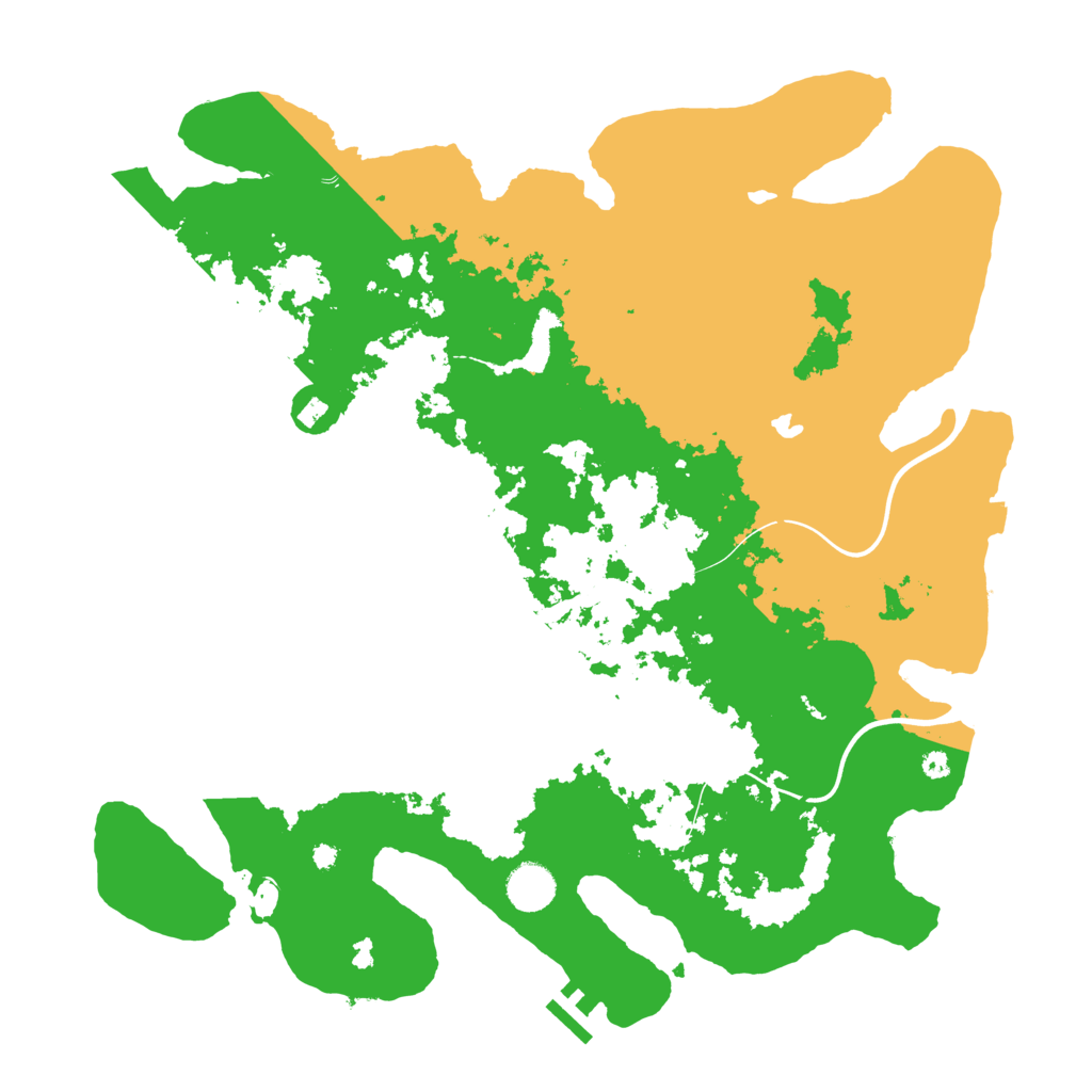 Biome Rust Map: Procedural Map, Size: 4000, Seed: 249556