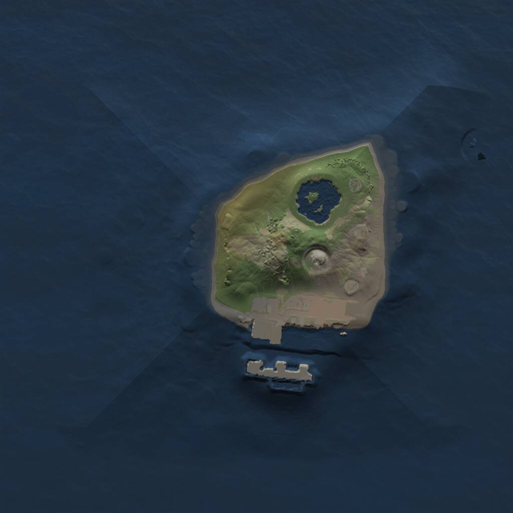 Rust Map: Procedural Map, Size: 1200, Seed: 213346228, 2 Monuments