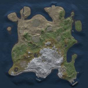 Thumbnail Rust Map: Procedural Map, Size: 3000, Seed: 1890607194, 14 Monuments