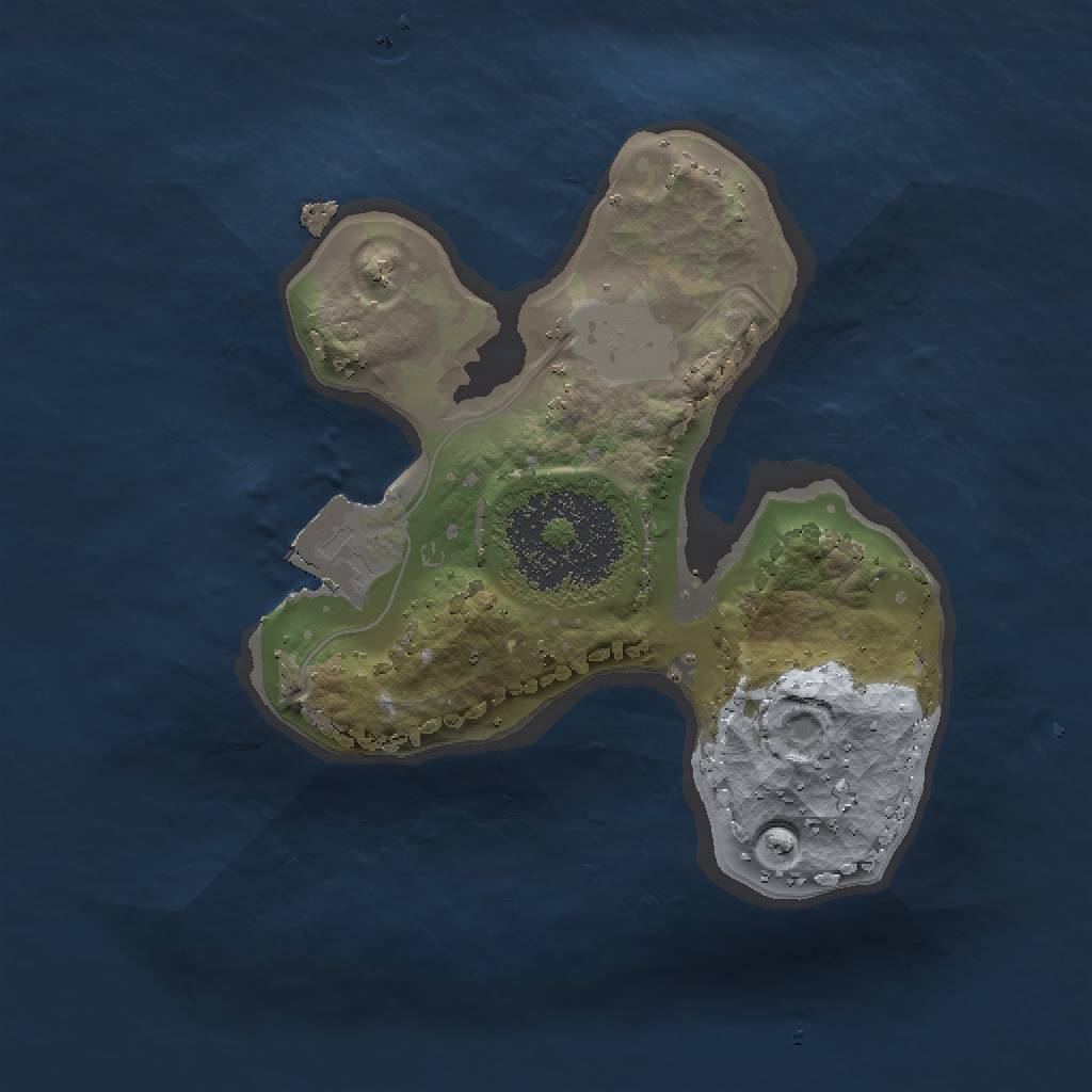 Rust Map: Procedural Map, Size: 1500, Seed: 958429871, 3 Monuments