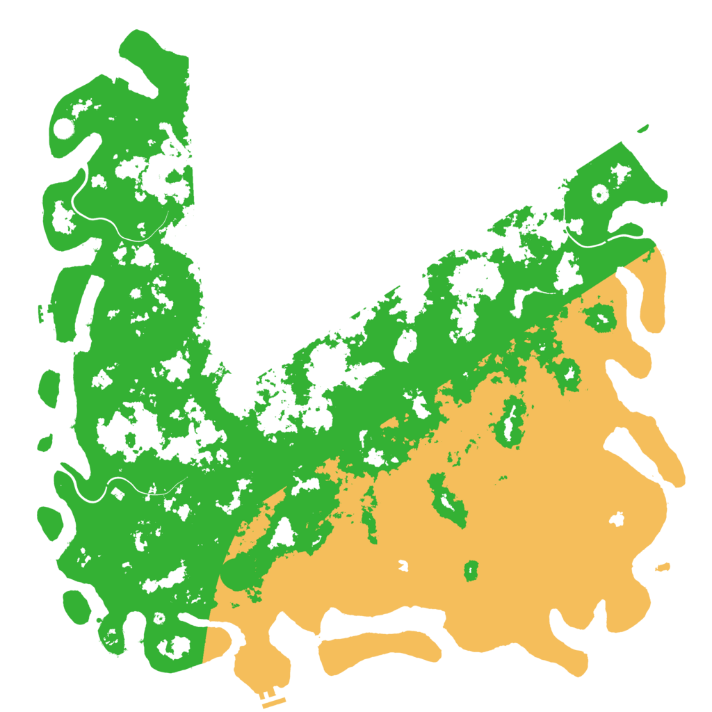Biome Rust Map: Procedural Map, Size: 6000, Seed: 1380718354