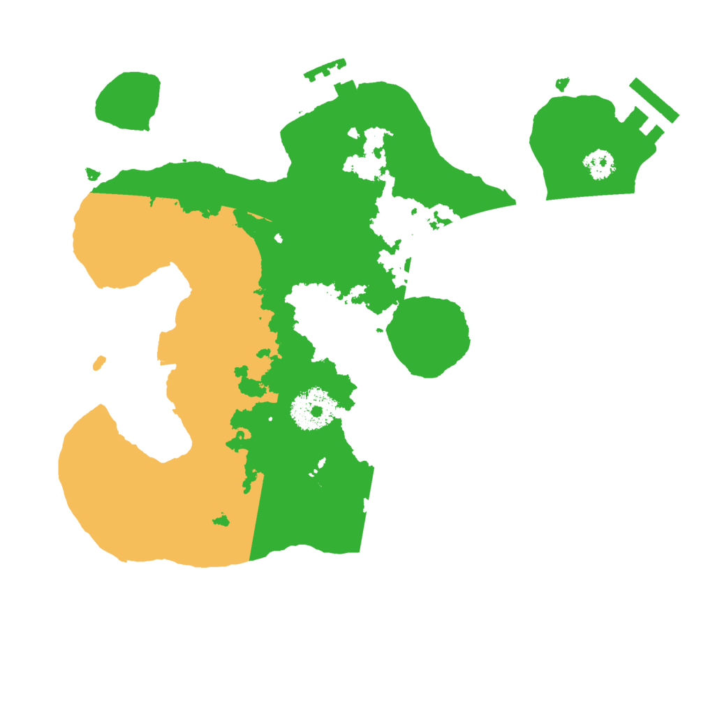 Biome Rust Map: Procedural Map, Size: 2500, Seed: 1484783339