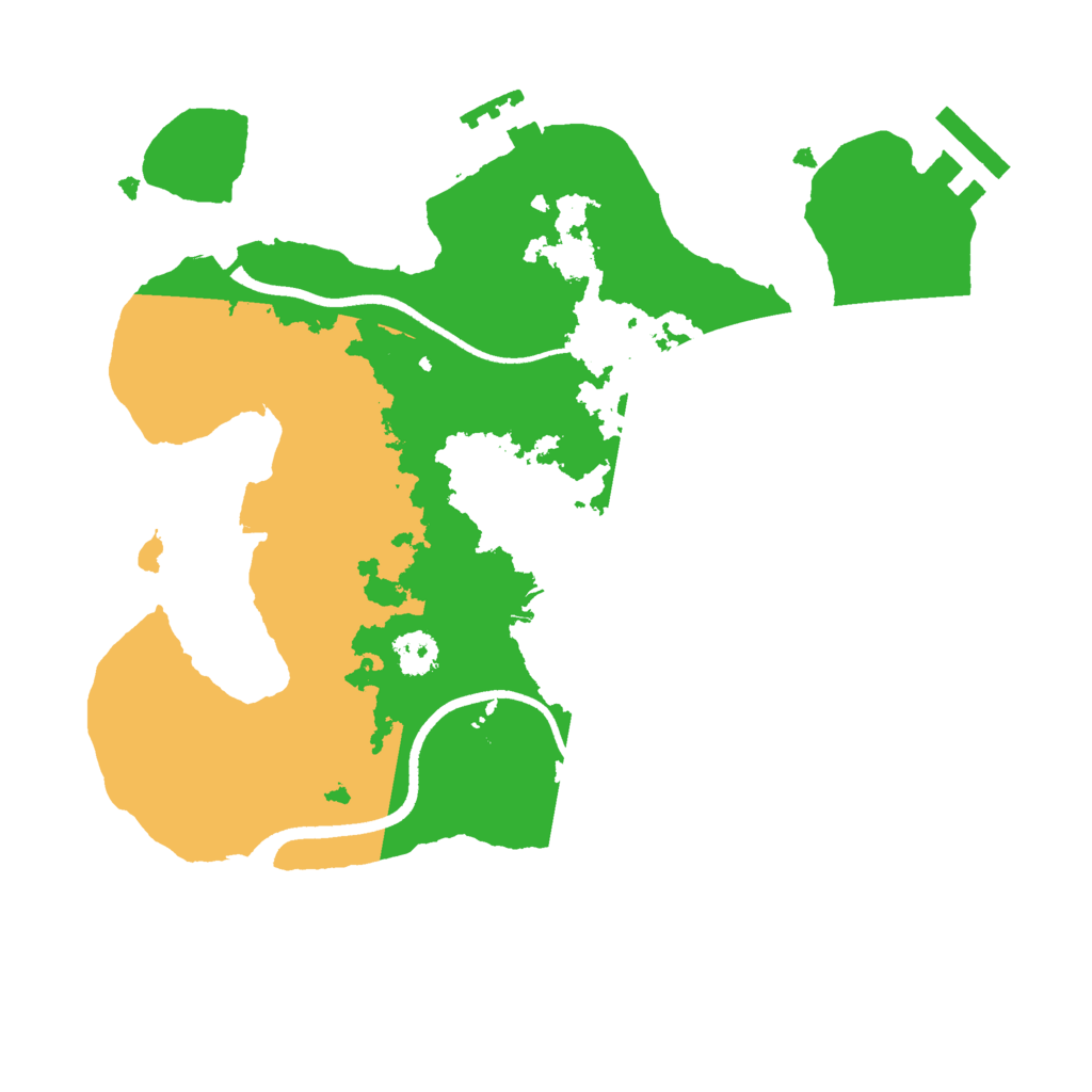 Biome Rust Map: Procedural Map, Size: 2500, Seed: 1484783339