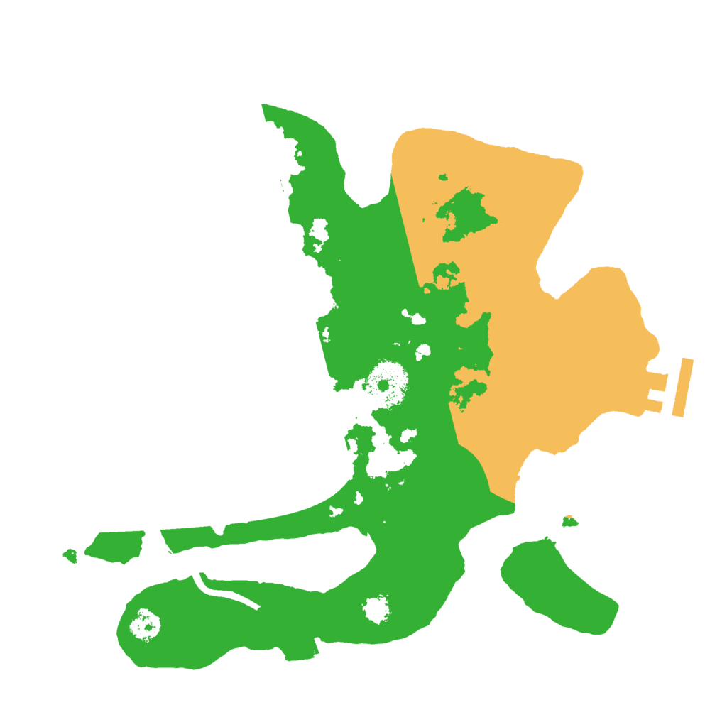 Biome Rust Map: Procedural Map, Size: 2500, Seed: 1427798288