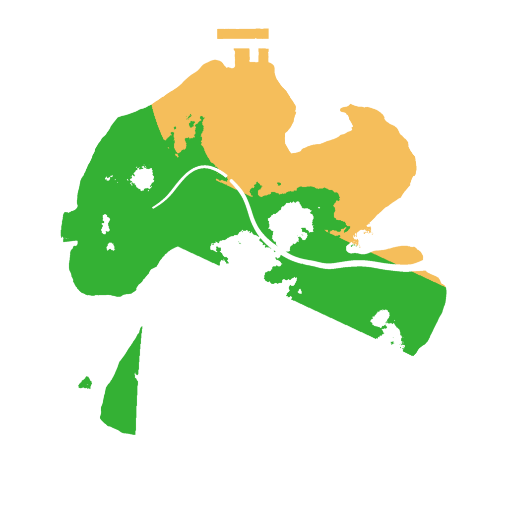 Biome Rust Map: Procedural Map, Size: 2000, Seed: 1059025567