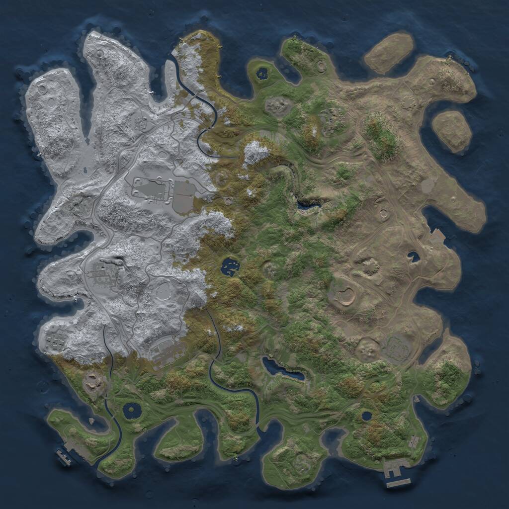 Rust Map: Procedural Map, Size: 4250, Seed: 1507429486, 15 Monuments