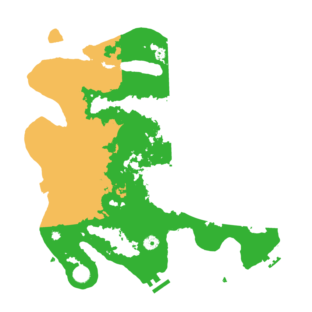 Biome Rust Map: Procedural Map, Size: 3200, Seed: 3323111