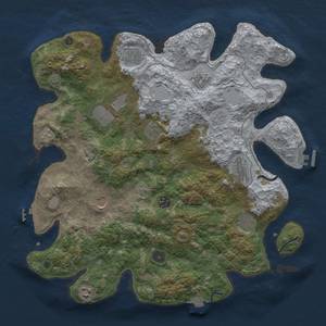 Thumbnail Rust Map: Procedural Map, Size: 4000, Seed: 1483948572, 18 Monuments