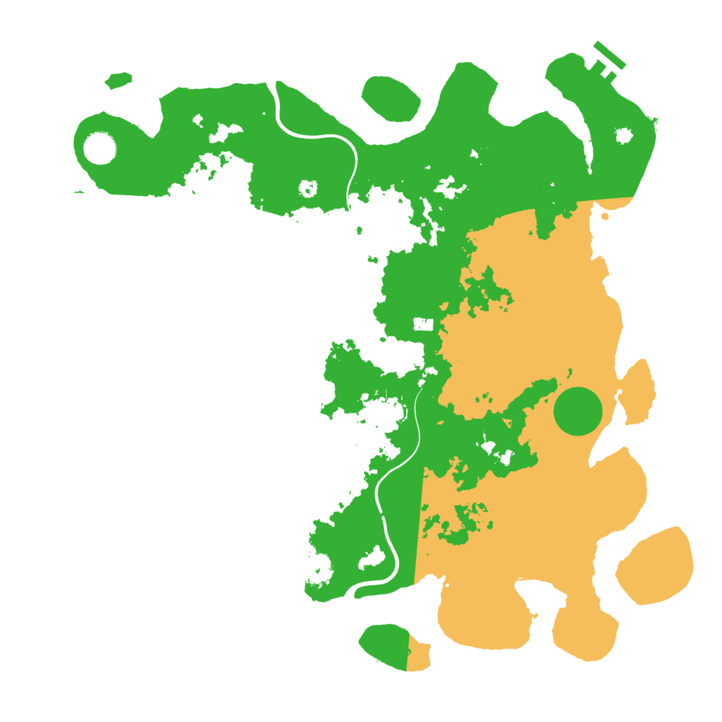 Biome Rust Map: Procedural Map, Size: 3900, Seed: 31
