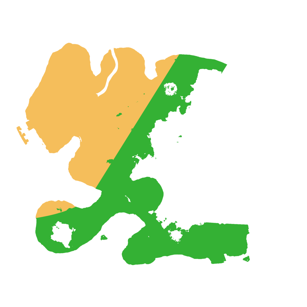 Biome Rust Map: Procedural Map, Size: 2400, Seed: 70306