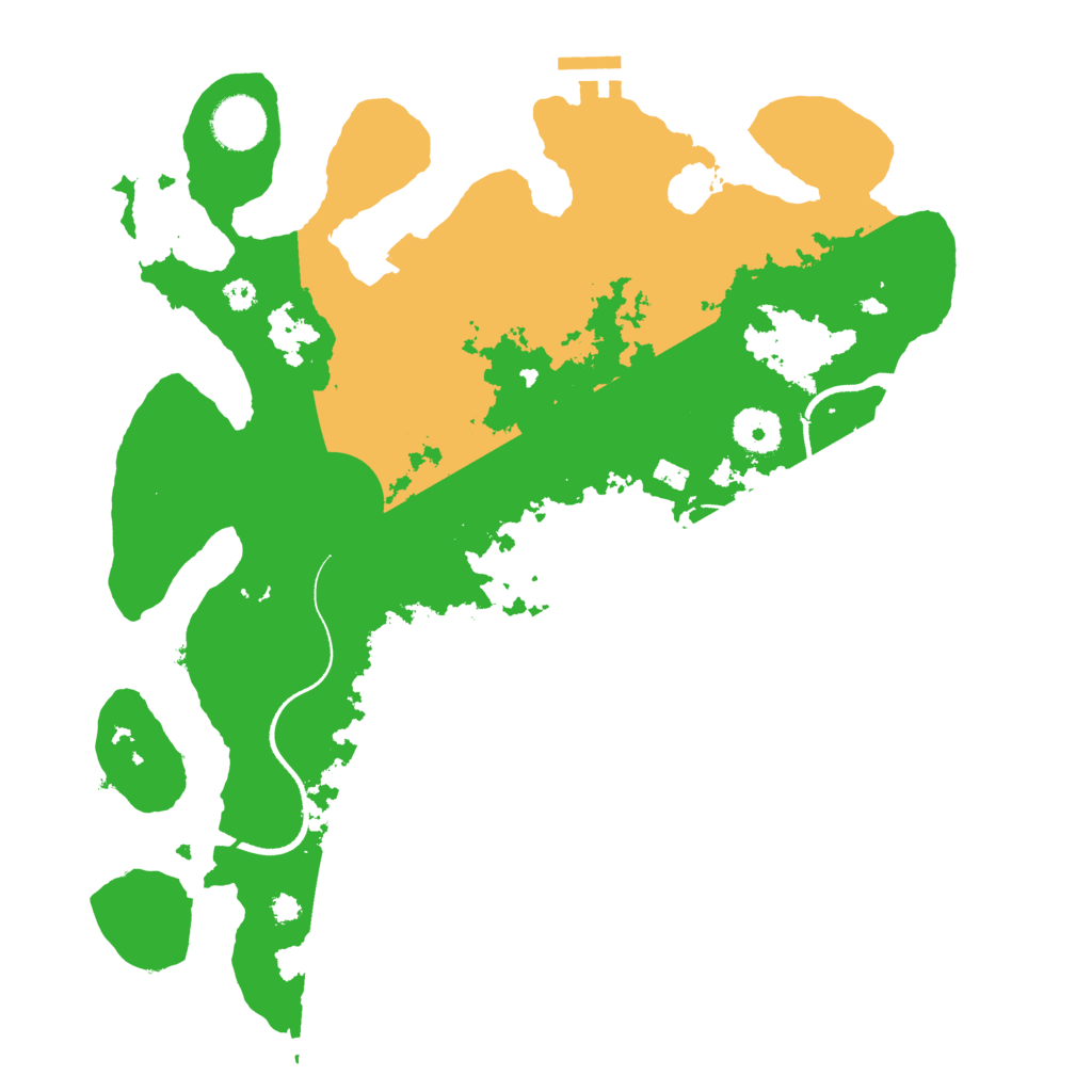 Biome Rust Map: Procedural Map, Size: 3500, Seed: 999811129