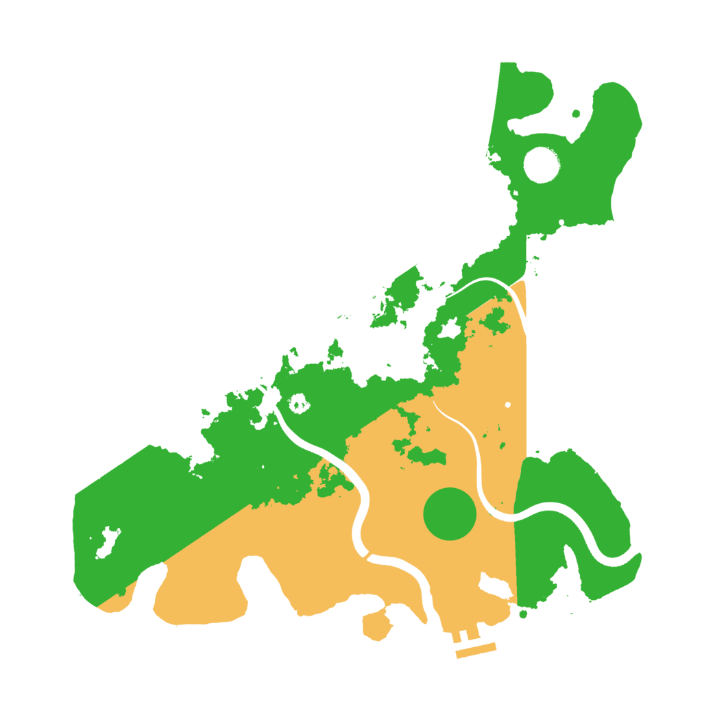 Biome Rust Map: Procedural Map, Size: 3500, Seed: 191393882