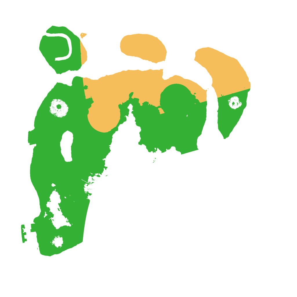 Biome Rust Map: Procedural Map, Size: 2500, Seed: 2234