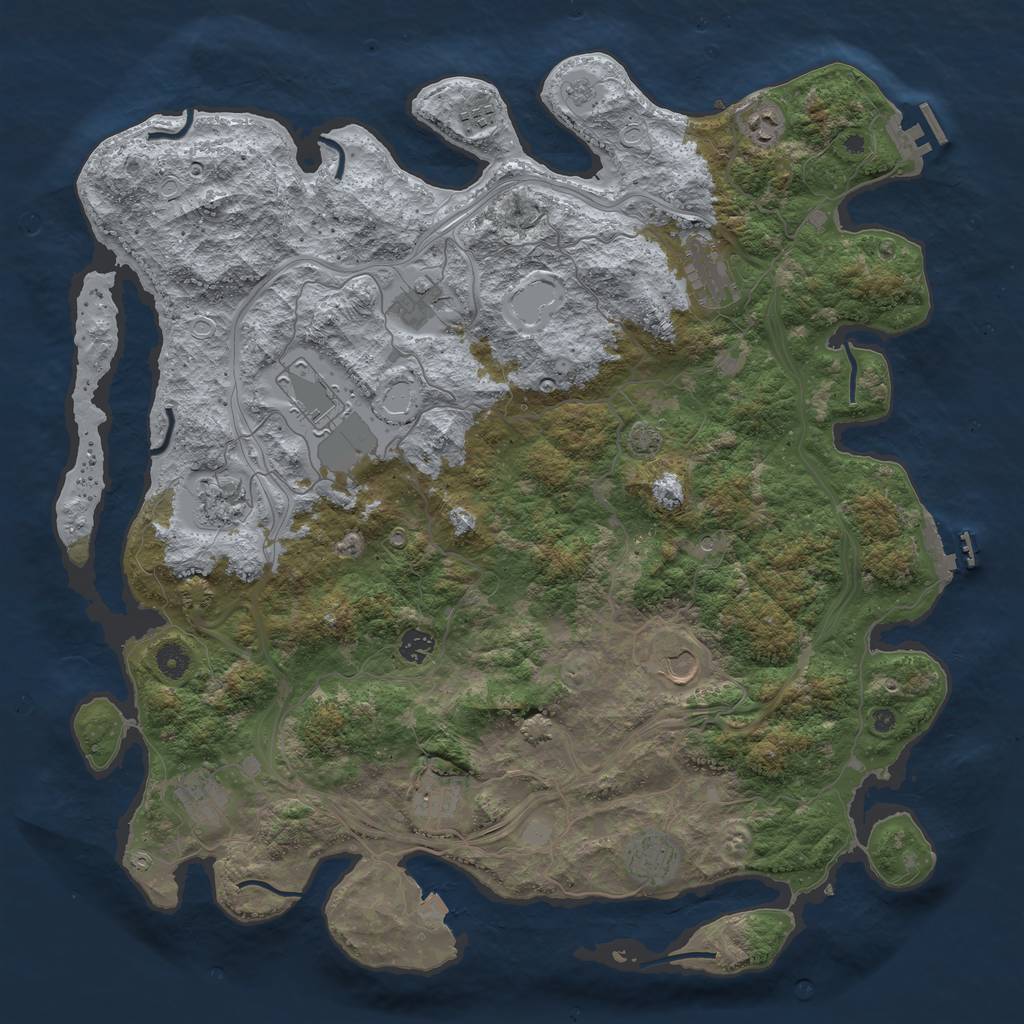 Rust Map: Procedural Map, Size: 4559, Seed: 82959, 19 Monuments