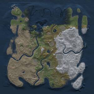 Thumbnail Rust Map: Procedural Map, Size: 4250, Seed: 706053887, 17 Monuments