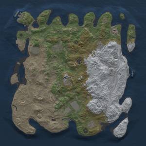 Thumbnail Rust Map: Procedural Map, Size: 4250, Seed: 706053887, 19 Monuments