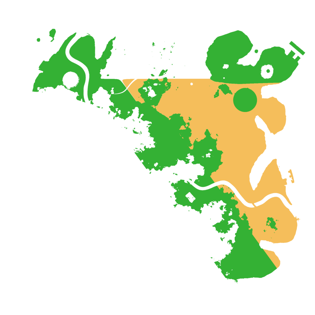 Biome Rust Map: Procedural Map, Size: 3500, Seed: 239876134
