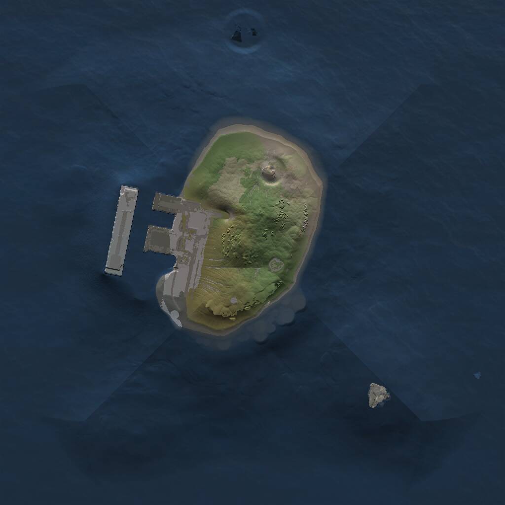 Rust Map: Procedural Map, Size: 1150, Seed: 123456, 2 Monuments