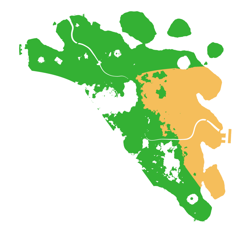 Biome Rust Map: Procedural Map, Size: 3500, Seed: 1564697020