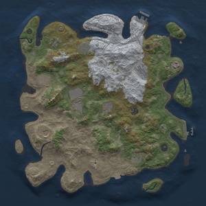 Thumbnail Rust Map: Procedural Map, Size: 4000, Seed: 1920082630, 18 Monuments