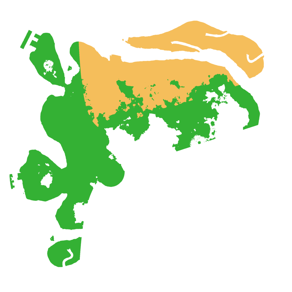 Biome Rust Map: Procedural Map, Size: 3000, Seed: 60105