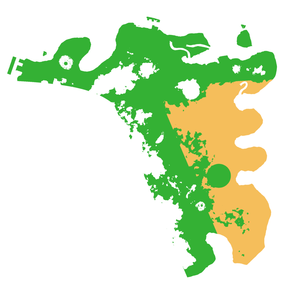 Biome Rust Map: Procedural Map, Size: 3300, Seed: 558666747