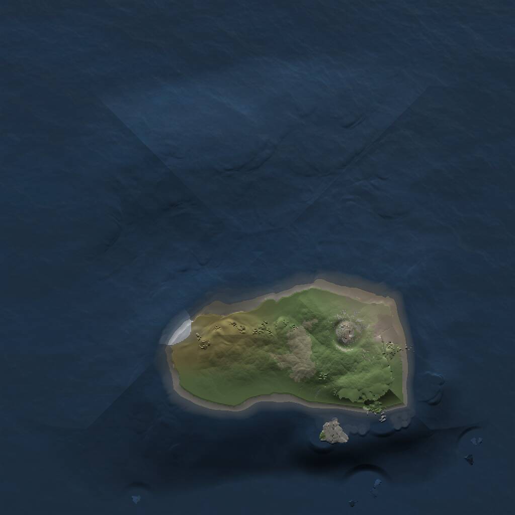 Rust Map: Procedural Map, Size: 1000, Seed: 1412627258, 1 Monuments