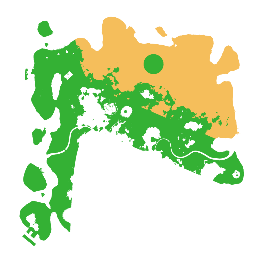 Biome Rust Map: Procedural Map, Size: 3500, Seed: 2067467886
