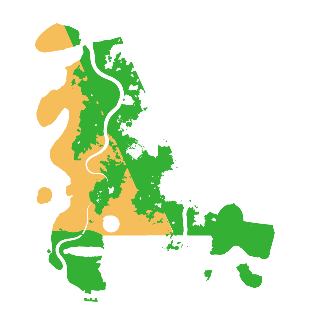 Biome Rust Map: Procedural Map, Size: 3500, Seed: 3041460
