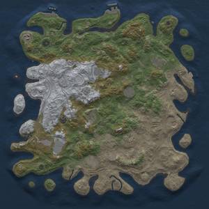 Thumbnail Rust Map: Procedural Map, Size: 4500, Seed: 2600, 19 Monuments