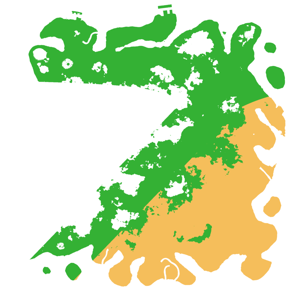 Biome Rust Map: Procedural Map, Size: 4500, Seed: 2600